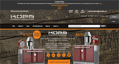 Desktop Screenshot of kopacharcoalovens.com